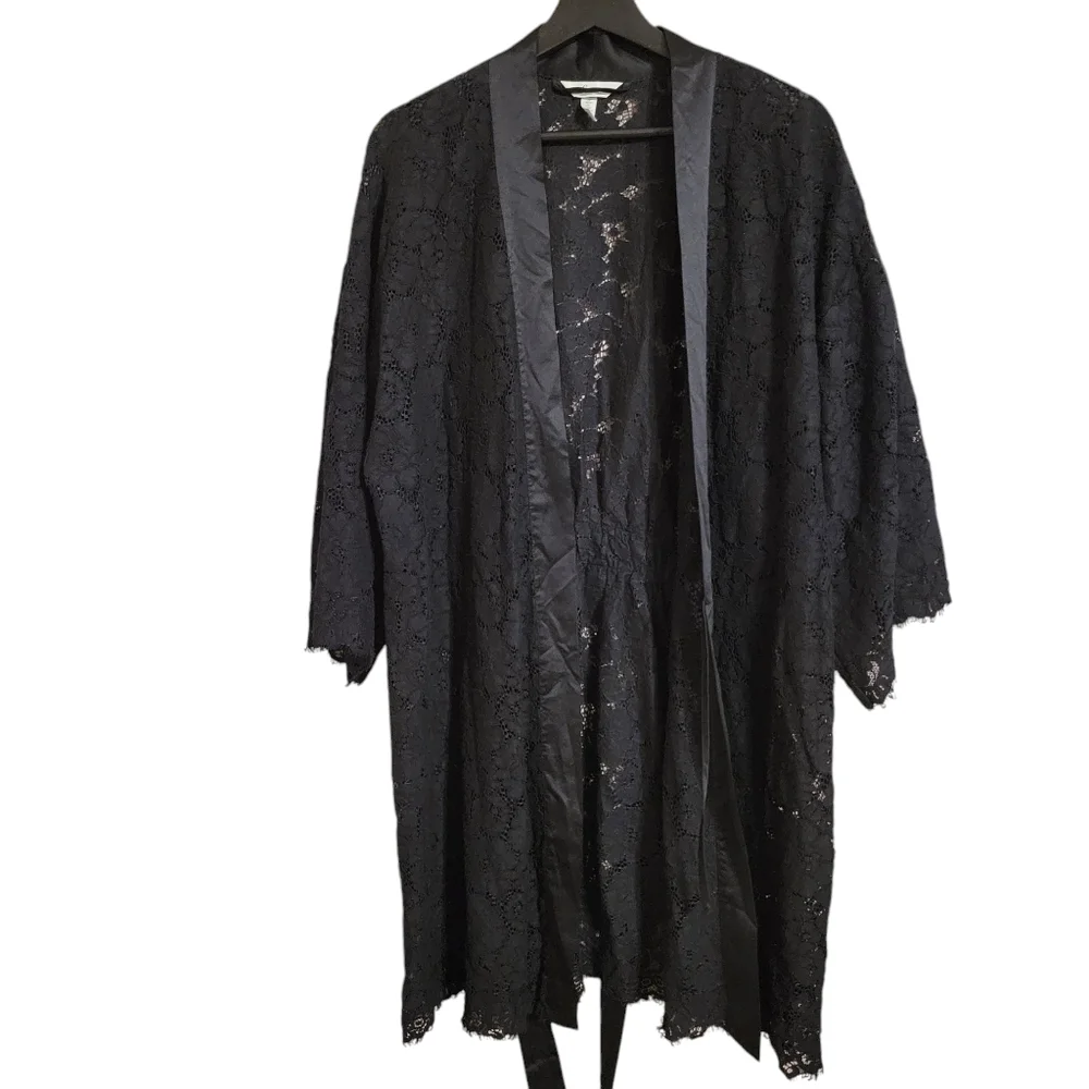 Soma Black Lace Robe